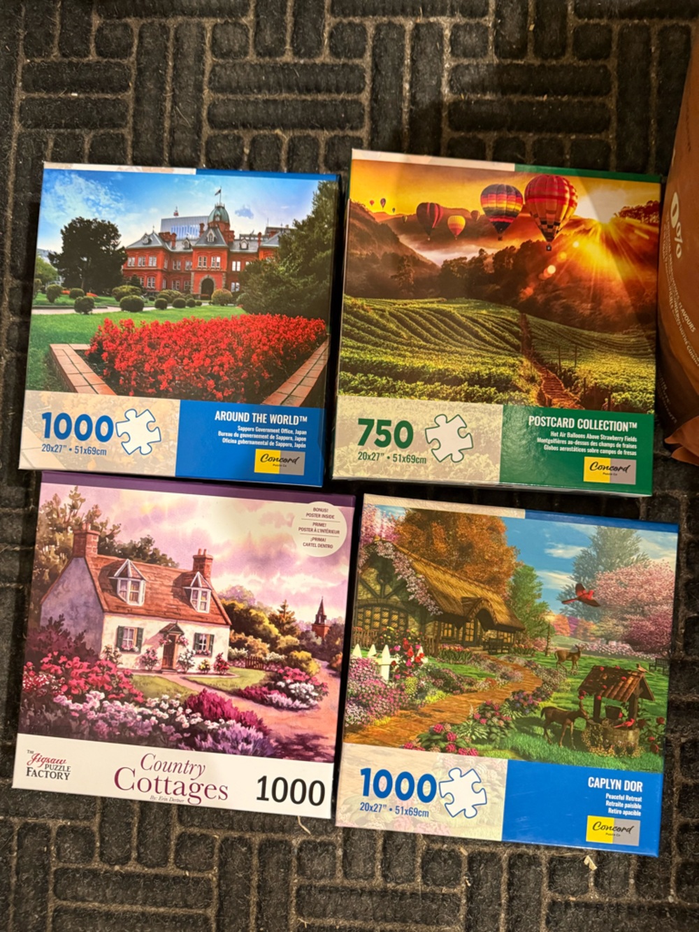 1000-Piece Jigsaw Puzzle - Blue Accented Box (Around the World)